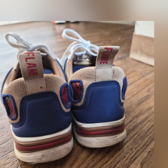 Sandro Paris FLAME red and blue Sneakers AS IS US M5.5 W6.5 - Picture 5 of 9